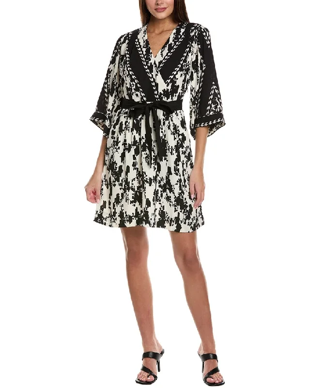 cabi X-Factor Mini Dress Comfortable Ruffle Mini Dress