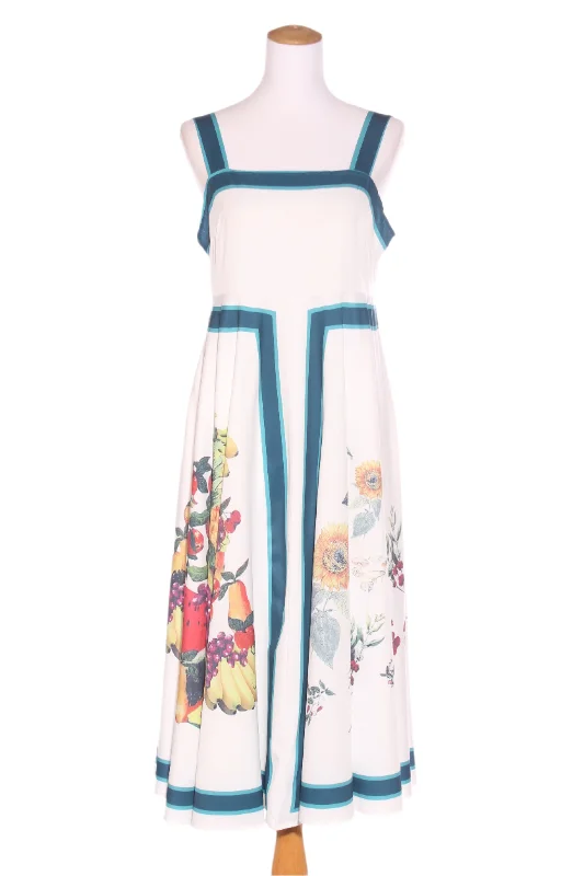 NEW - Floral + fruit print midi dress! 14 Stylish Tiered Midi Dress