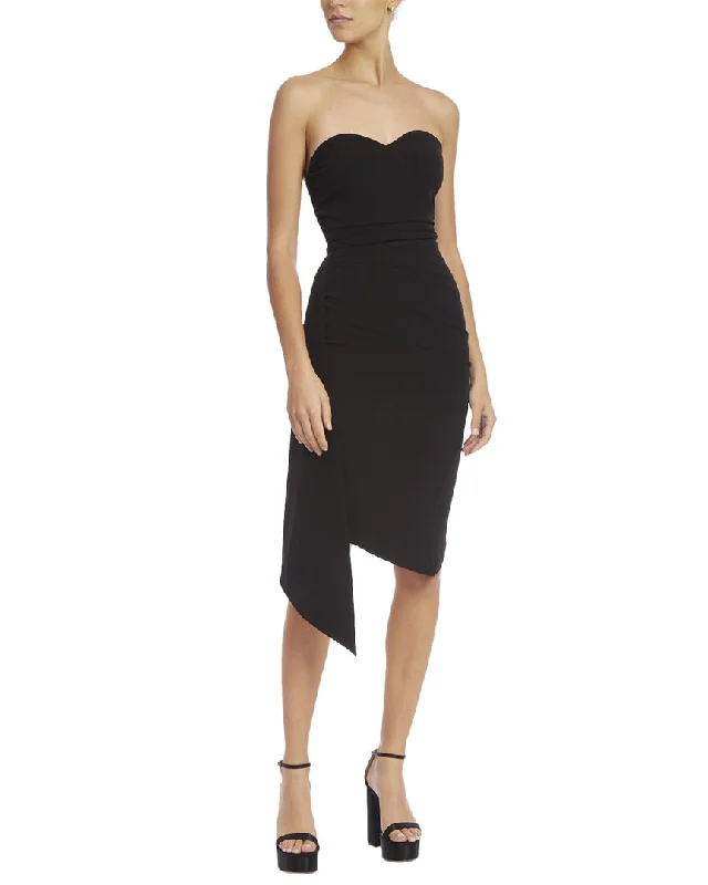 Jewel Badgley Mischka Strapless Side-Tie Mini Dress Comfortable Bodycon Mini Dress