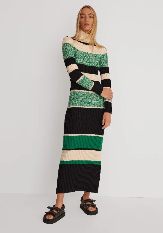 Kaia Midi Dress_Green Chic Lace Detail Midi Dress