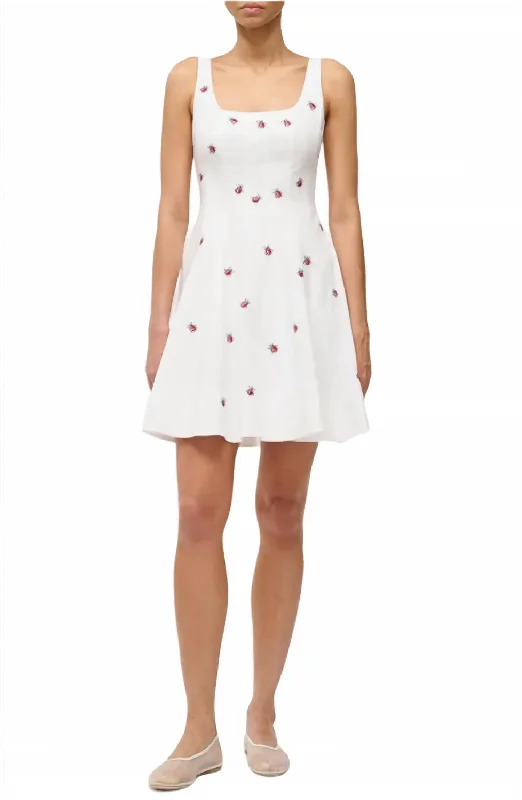 Mini Wells Mini Dress In Ladybugs Stylish Ribbed Mini Dress