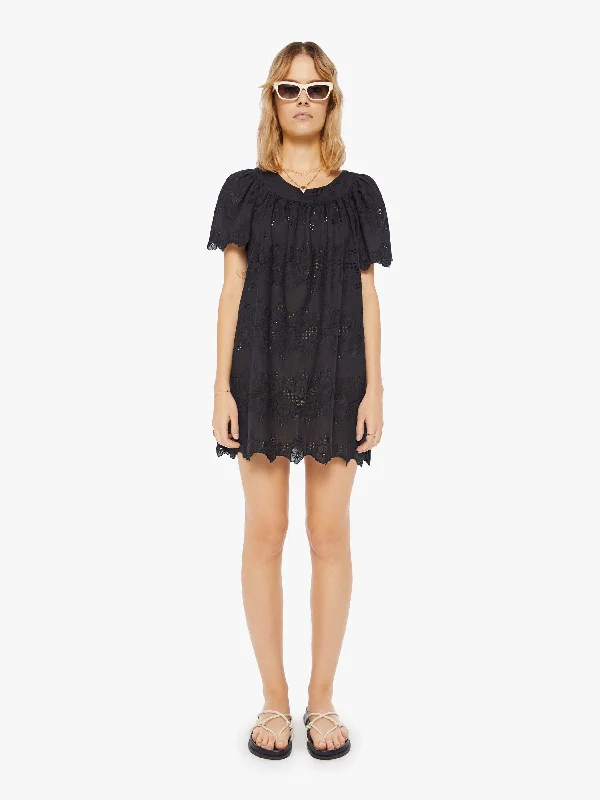 Natalie Martin Sienna Mini Dress - Geranium Midnight Elegant Lace Mini Dress