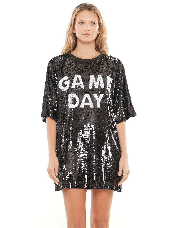 OS Game Day Sequin Mini Dress Comfortable Casual Mini Dress