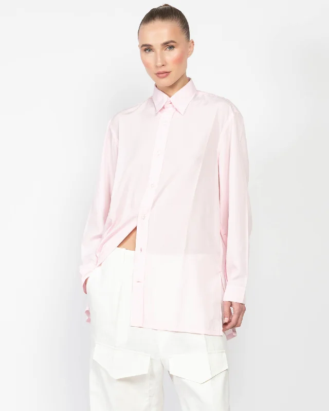 Origami Shirt Fashionable Draped Short Sleeve