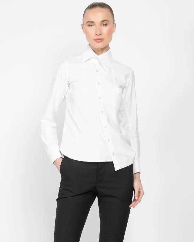 Asymmetric Shirt Soft Cotton Short Tee