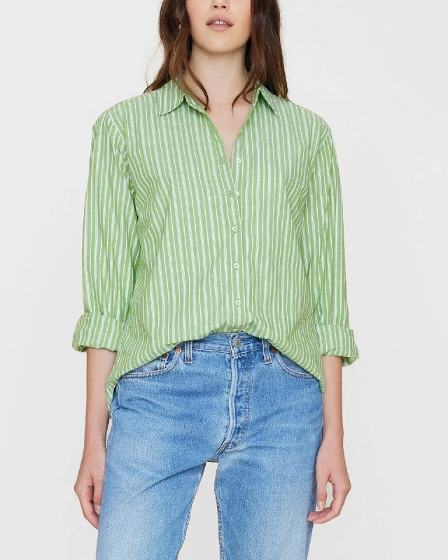 Beau Stripe Shirt Classic Button-Up Short Tee