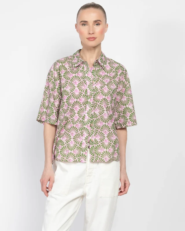 Gracie Shirt Fashionable Rounded Short Shirt