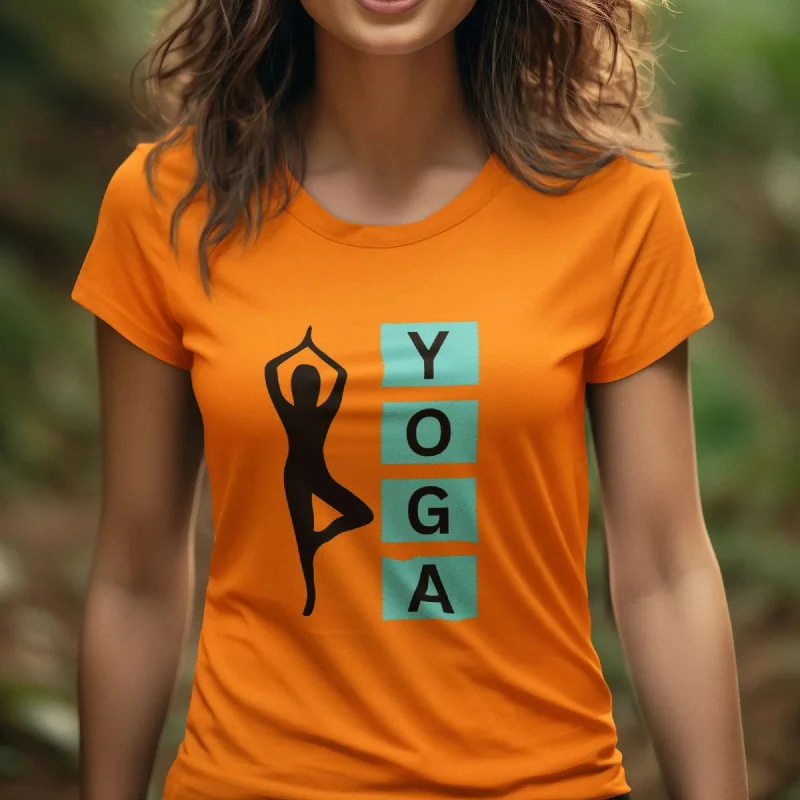 Yoga Round Neck Half Sleeve Classic T-Shirt Anti-Shrink Durable Soft