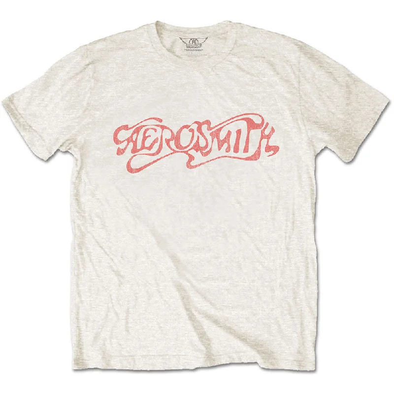 Aerosmith | Official Band T-Shirt | Classic Logo Front Pockets Side Pockets Patch Pockets