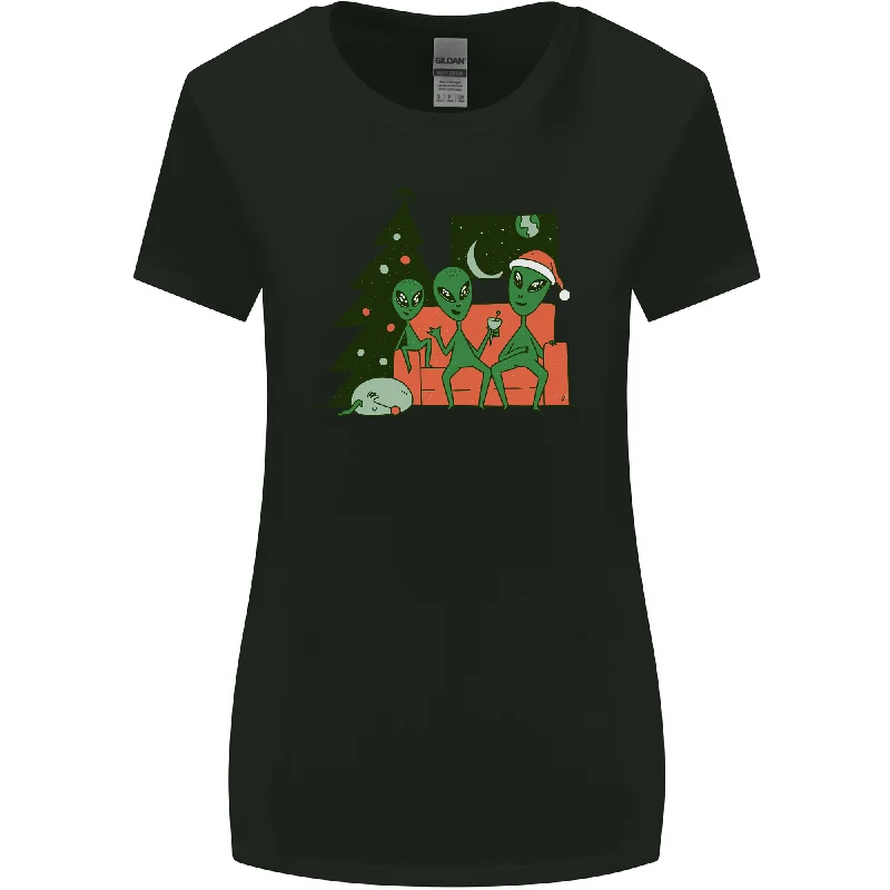 Alien Family Christmas Xmas Womens Wider Cut T-Shirt Fitted T-Shirt Seamless Stretchy Alien Family Christmas Xmas Womens Wider Cut T-Shirt Fitted T-Shirt Seamless Stretchy