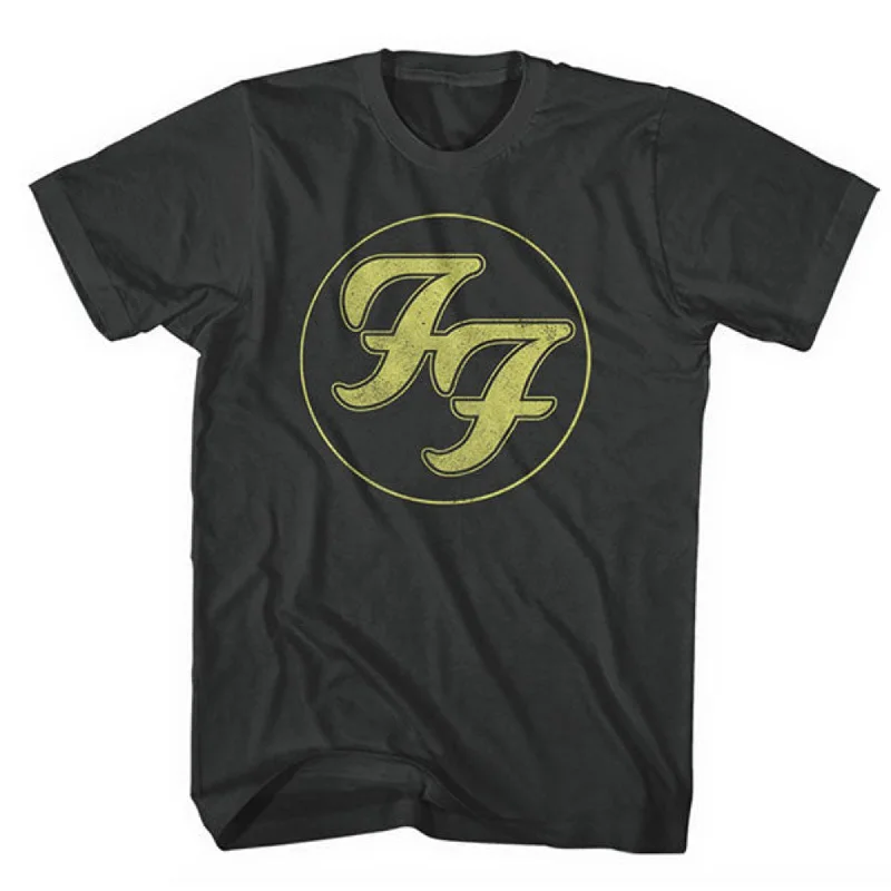 Foo Fighters | Official Band T-Shirt | Distressed FF Logo Solid Color Striped Floral