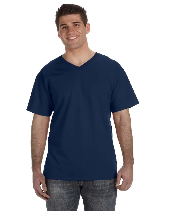 Fruit of the Loom 5 oz. 100% Heavy Cotton HD V-Neck T-Shirt | J Navy Wool Fabric Cashmere Fabric Tweed Fabric Fruit of the Loom 5 oz. 100% Heavy Cotton HD V-Neck T-Shirt | J Navy Wool Fabric Cashmere Fabric Tweed Fabric