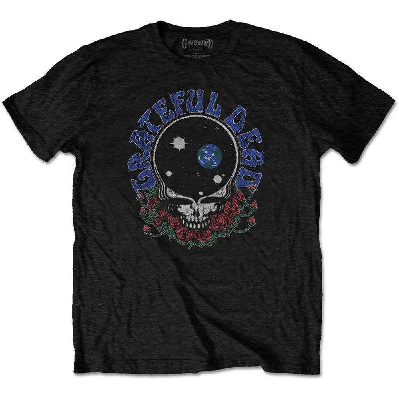 Grateful Dead | Official Band T-Shirt | Space Your Face & Logo Elegant Classic Vintage