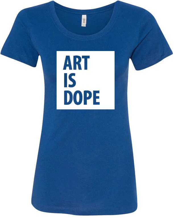 IS DOPE Women's T-Shirt Solid Print Embellished