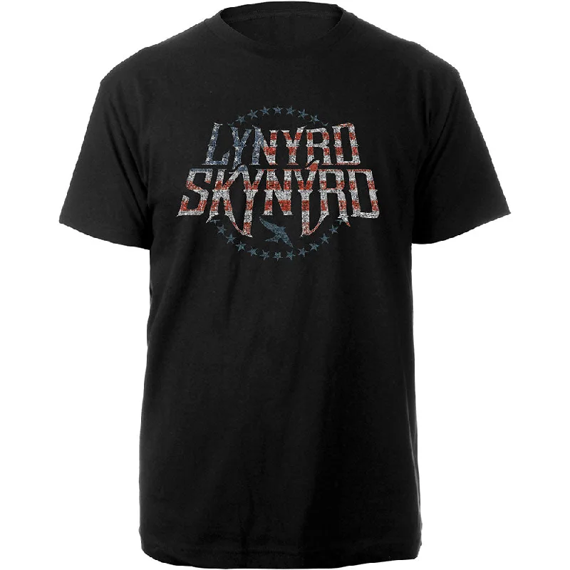 Lynyrd Skynyrd | Official Band T-shirt | Stars & Stripes Lace Blend Ribbed Blend Corduroy Blend