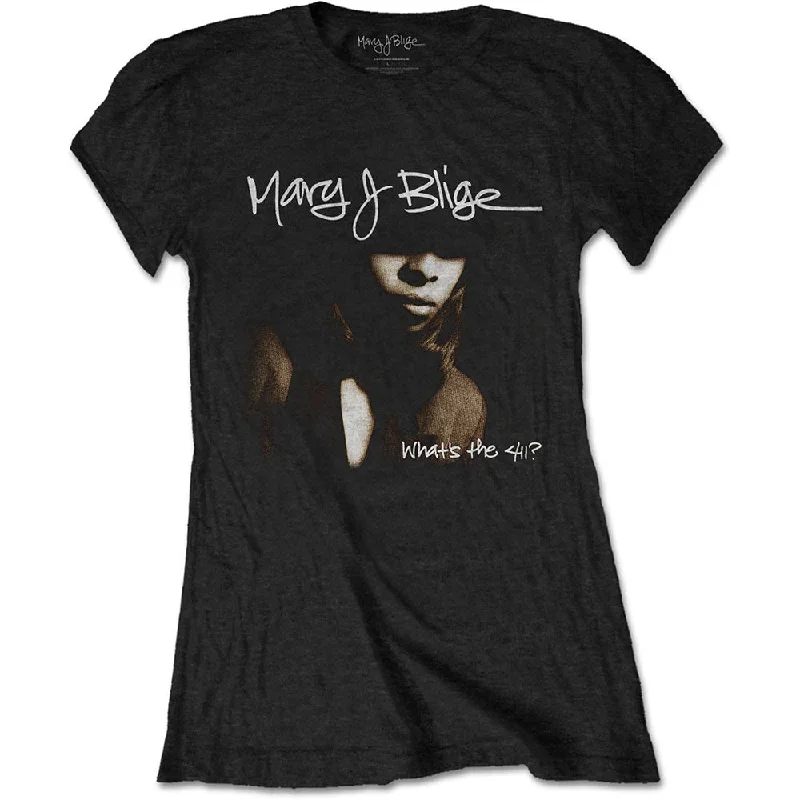 Mary J Blige Ladies T-Shirt: Cover Modern Contemporary Chic