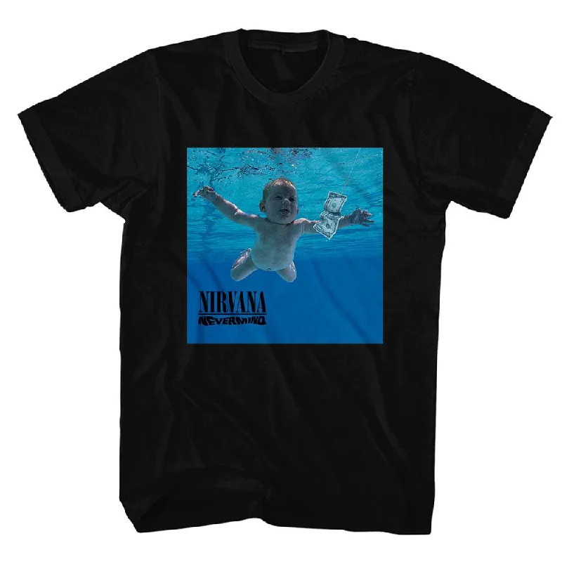 Nirvana | Official Band T-Shirt | Nevermind Album Hooded Caped Shawl Collar