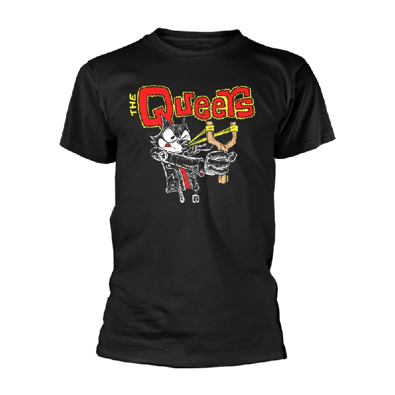 The Queers Unisex T-shirt: Slingshot Collared Crew Neck Turtle Neck