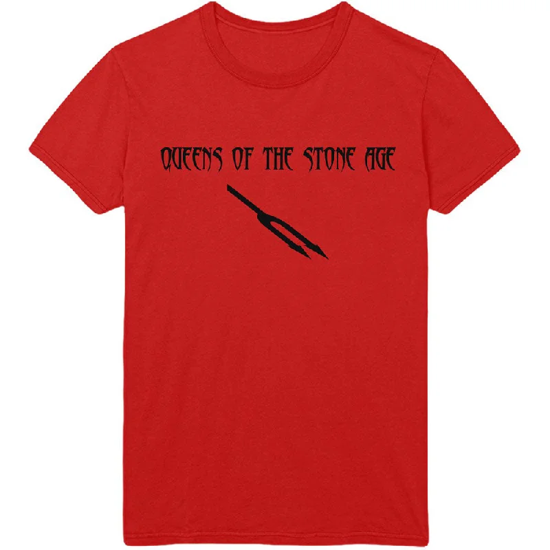 Queens Of The Stone Age | Official Band T-Shirt | Deaf Songs Embroidered Appliqued Beaded