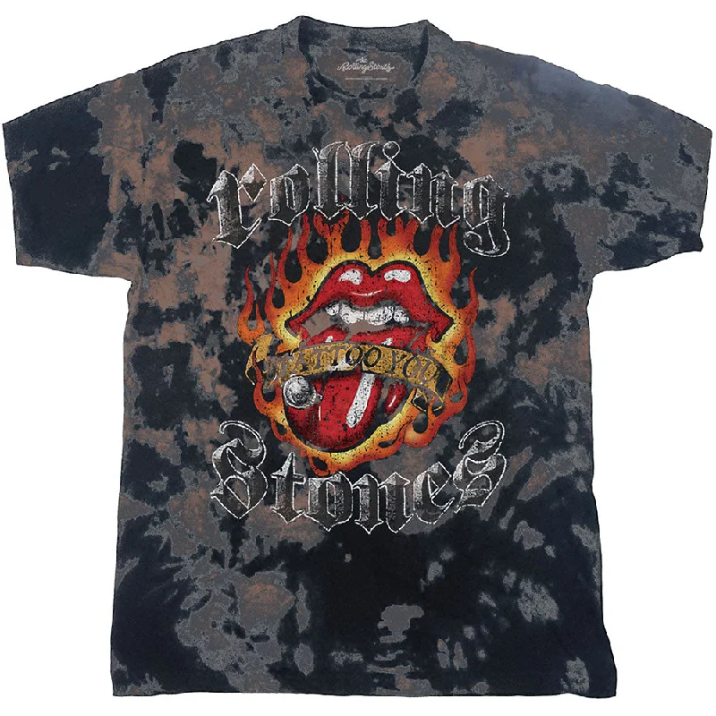 The Rolling Stones | Official Band T-Shirt | Tattoo Flames (Dip-Dye) Faux Fur Fabric Real Fur Fabric Shearling Fabric The Rolling Stones | Official Band T-Shirt | Tattoo Flames (Dip-Dye) Faux Fur Fabric Real Fur Fabric Shearling Fabric