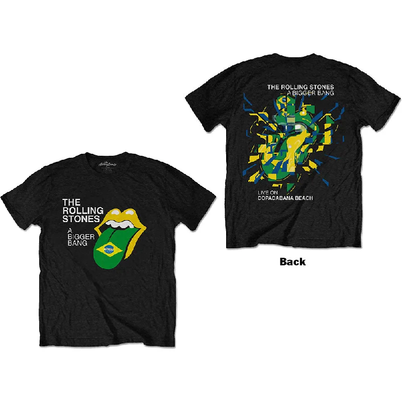 The Rolling Stones | Official Band T-Shirt | Bigger Bang - Brazil '80 (Back Print) (Small) Terry Blend Velvet Blend Canvas Blend The Rolling Stones | Official Band T-Shirt | Bigger Bang - Brazil '80 (Back Print) (Small) Terry Blend Velvet Blend Canvas Blend