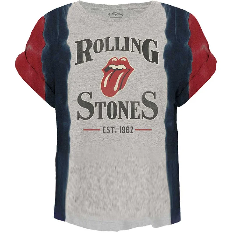 The Rolling Stones | Official Band T-Shirt | Satisfaction (Dye-Wash) Real Fur Shearling Chenille The Rolling Stones | Official Band T-Shirt | Satisfaction (Dye-Wash) Real Fur Shearling Chenille