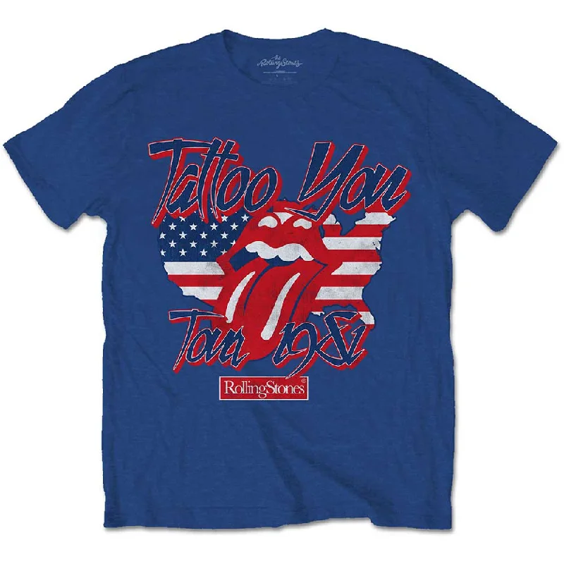 The Rolling Stones | Official Band T-Shirt | Tattoo You Americana Handmade Hand-knitted Hand-woven The Rolling Stones | Official Band T-Shirt | Tattoo You Americana Handmade Hand-knitted Hand-woven