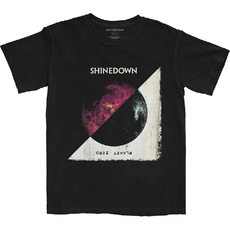 Shinedown | Official Band T-shirt | Planet Zero Album Graphic Embroidered Appliqued