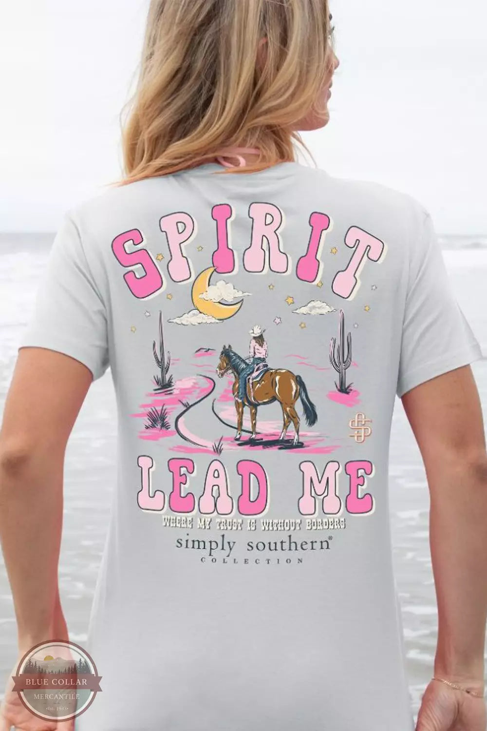 SS-SPIRIT-WHITEWATER Spirit Lead Me Short Sleeve T-Shirt Houndstooth Herringbone Solid