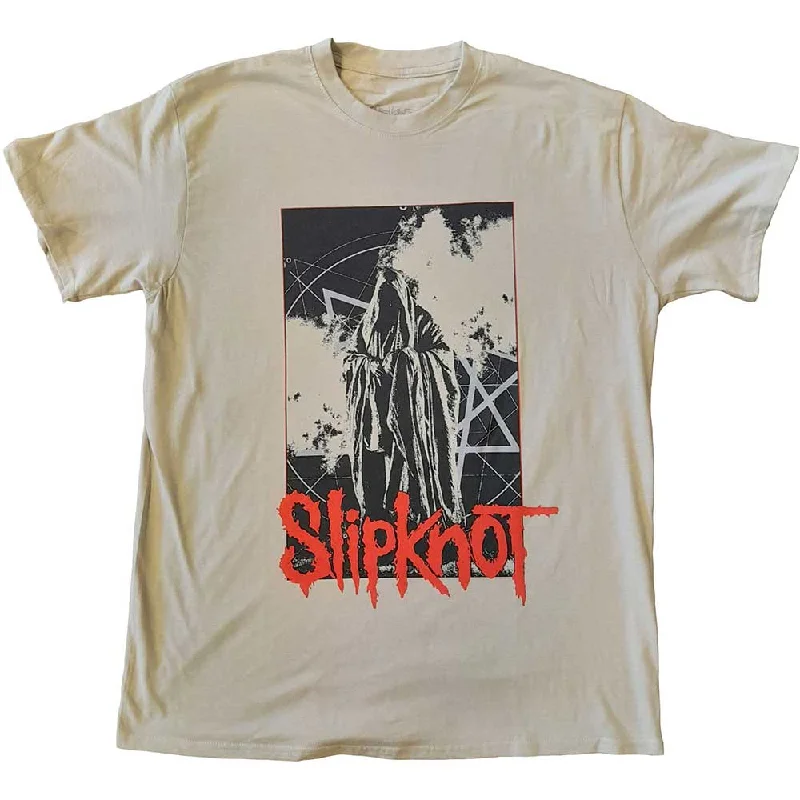 Slipknot | Official Band T-shirt | Sid Photo (Back Print) Striped Floral Plaid