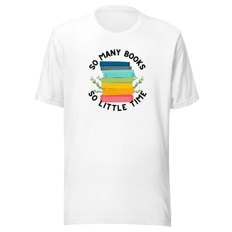 So Many Books So Little Time Unisex t-shirt Polka Dot Checkered Tartan