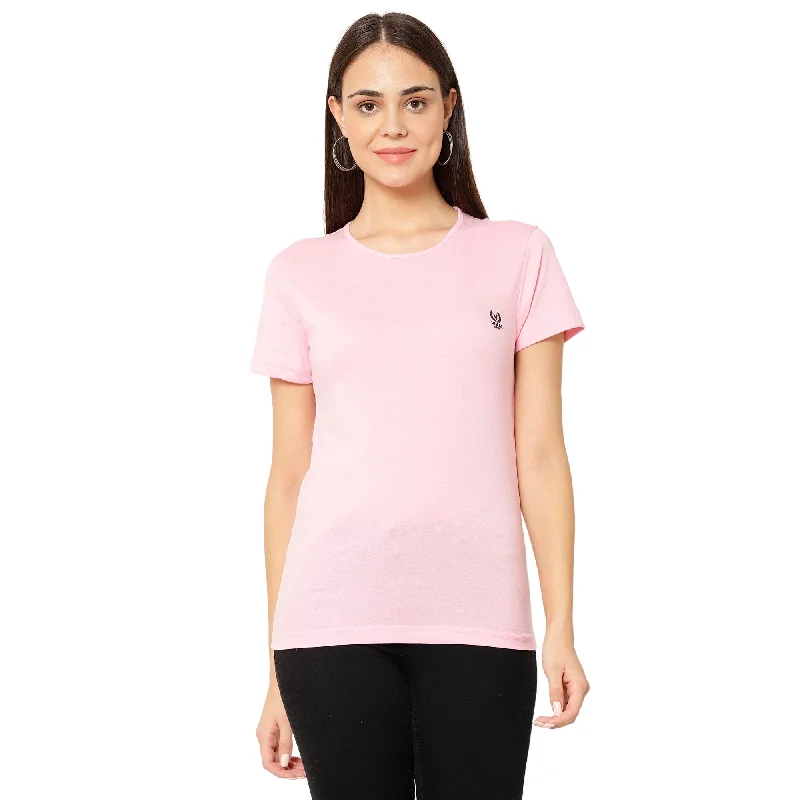 Vimal Jonney Pink Color T-shirt For Women Casual Formal Business