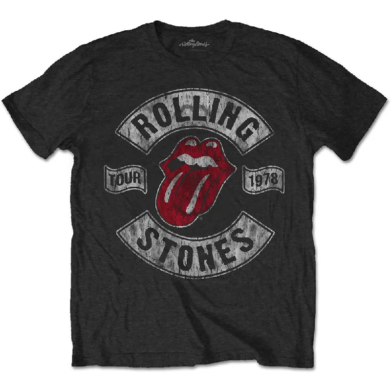 The Rolling Stones | Official Band T-shirt | US Tour 1978 (Back Print) Front Pockets Side Pockets Patch Pockets