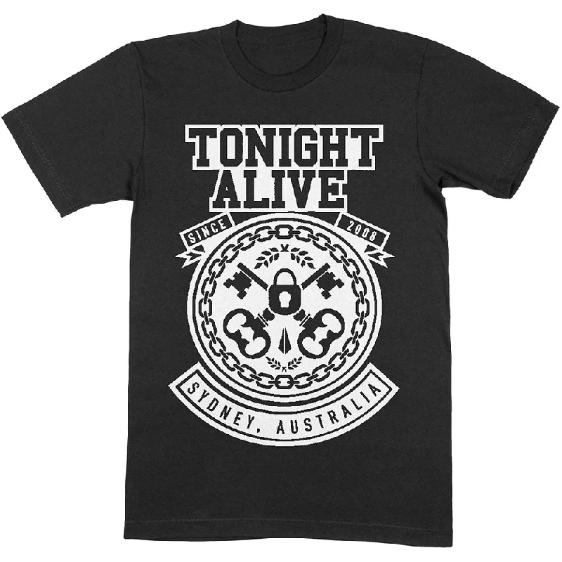 Tonight Alive | Official Band T-Shirt | TA Keys Collared Crew Neck Turtle Neck