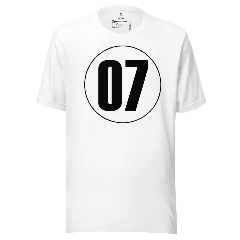 Unisex t-shirt: Black on White 07 Rayon Velvet Corduroy