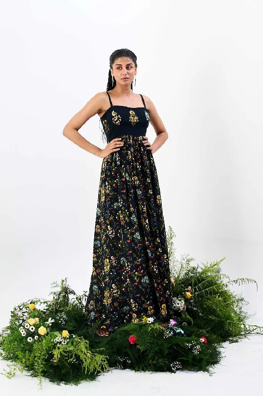 Ekshringi Maxi Dress Elegant Sleeveless Maxi Dress