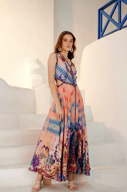 Flamingo Primavera Maxi Dress Stylish Longline Maxi Dress