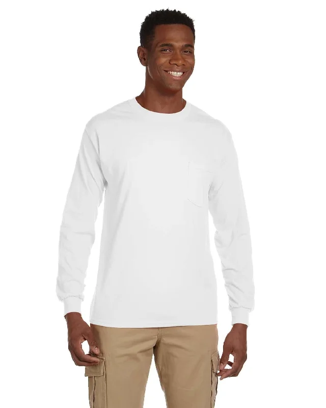 Gildan Ultra Cotton Long Sleeve Pocket T-Shirt | White Wool Fabric Cashmere Fabric Tweed Fabric Gildan Ultra Cotton Long Sleeve Pocket T-Shirt | White Wool Fabric Cashmere Fabric Tweed Fabric
