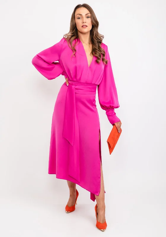 Kevan Jon Alora Maxi Dress, Pink Fashionable High-Waist Maxi Dress