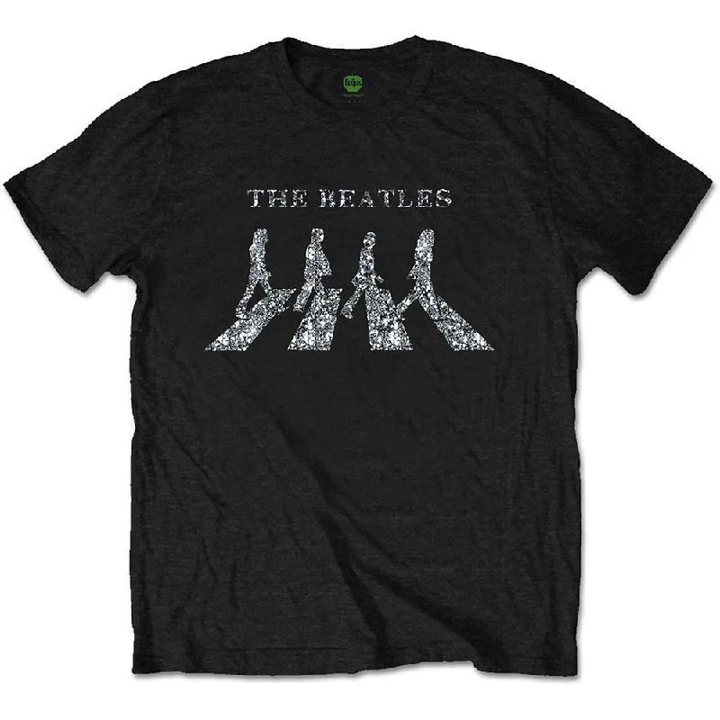 The Beatles | Official Band T-Shirt | Crossing (Diamante) Nylon Fabric Polyester Fabric Spandex Fabric The Beatles | Official Band T-Shirt | Crossing (Diamante) Nylon Fabric Polyester Fabric Spandex Fabric