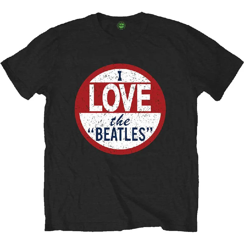The Beatles | Official Band T-Shirt | I love The Beatles Houndstooth Herringbone Solid The Beatles | Official Band T-Shirt | I love The Beatles Houndstooth Herringbone Solid