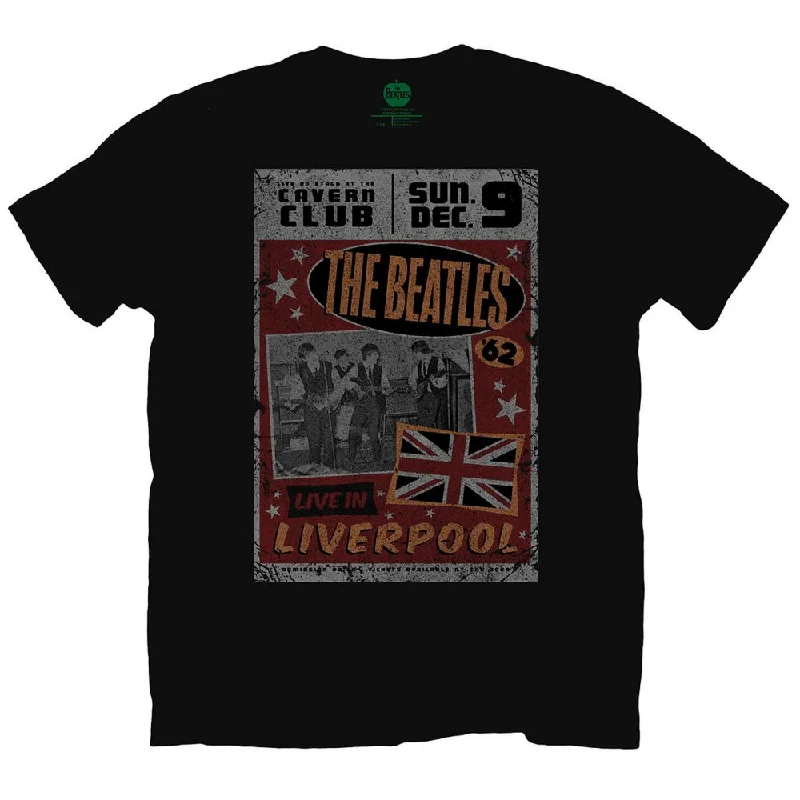 The Beatles | Official Band T-Shirt | Live in Liverpool Graphic T-Shirt Round Neck Polyester The Beatles | Official Band T-Shirt | Live in Liverpool Graphic T-Shirt Round Neck Polyester