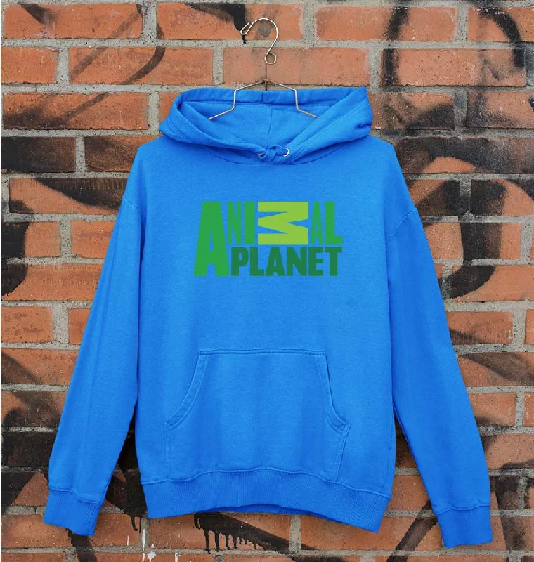 Animal Planet Unisex Hoodie for Men/Women Hoodie with Stripes Bold Sporty