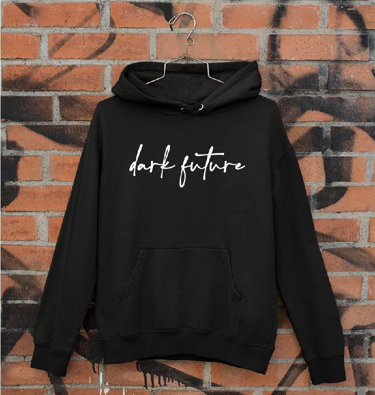 Dark Future Unisex Hoodie for Men/Women Hoodie with Half-Zip Sporty Casual