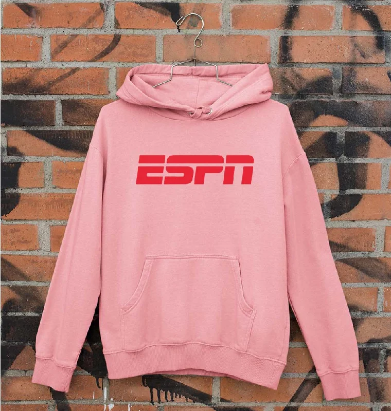 ESPN Unisex Hoodie for Men/Women Hoodie with Cuffed Sleeves Snug Secure