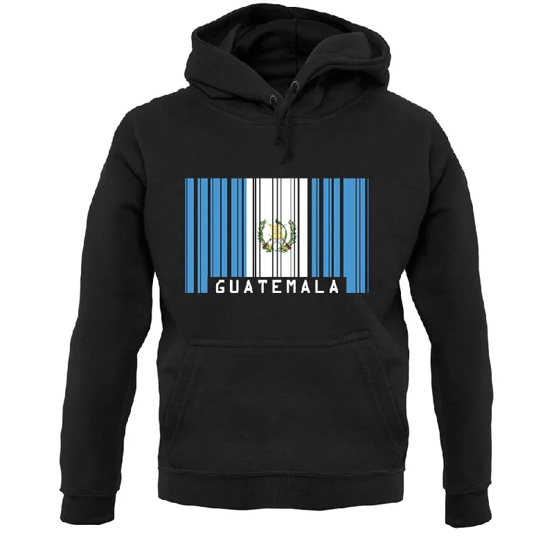 Guatemala Barcode Style Flag Unisex Hoodie Hoodie with Hem Lace Feminine Delicate