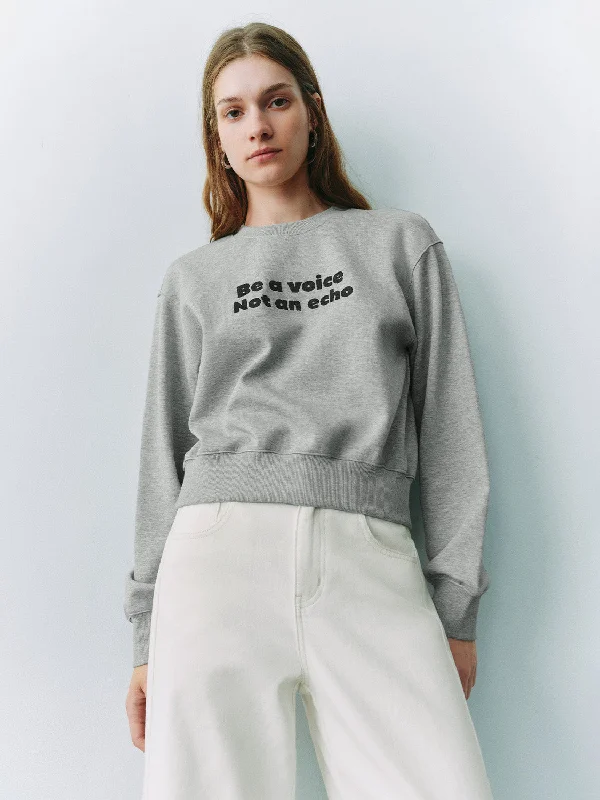 Loose Sweatshirts Hoodie with Monochrome Minimalist Simple