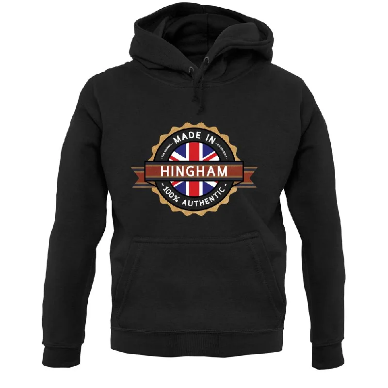 Made In Hingham 100% Authentic Unisex Hoodie Hoodie with Elastic Cuffs Stretchable Comfortable