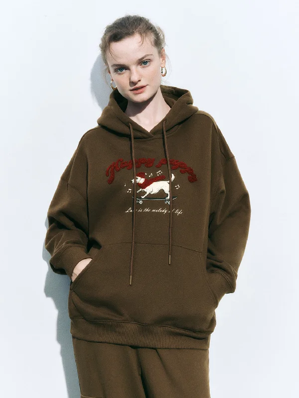 Oversized Hoodie Sweatshirts Hoodie with Reflective Safety Nightwear