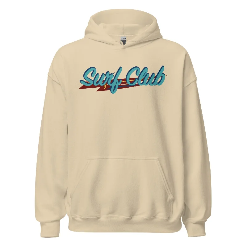 Surf Club | Unisex Hoodie Hoodie with Batwing Sleeves Loose Dramatic